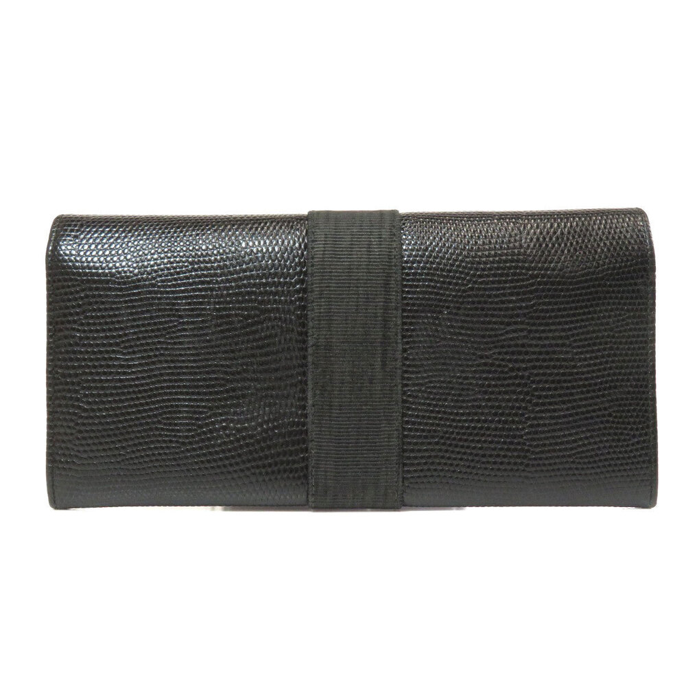 Salvatore Ferragamo leather long Wallet Black